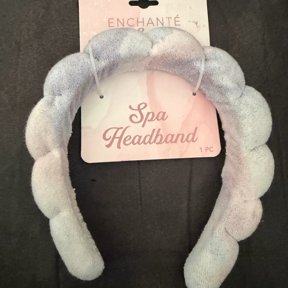Enchanté Spa Headband in Light Gray